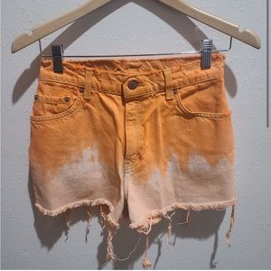 6 Levi's 550 Orange Redone Cut Off Shorts